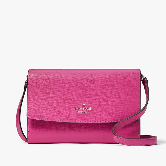 kate spade Handbags - NWT Kate Spade Perry Leather Crossbody in Candied Plum (Pink)
